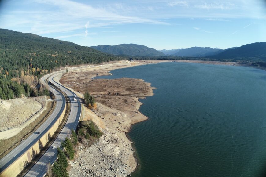 The Hyaks aerial view of newly constructed I90