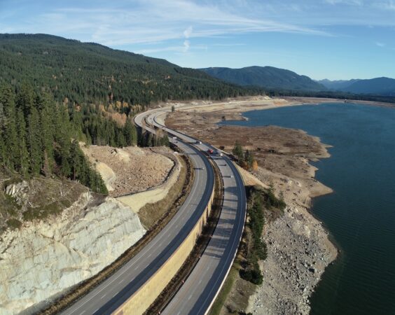 The Hyaks aerial view of newly constructed I90