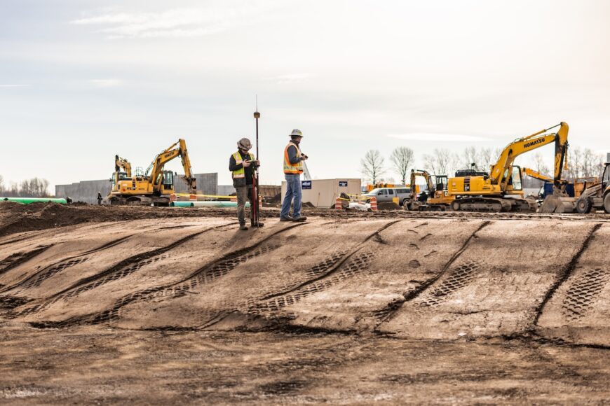 Project Roxy employees surveying site