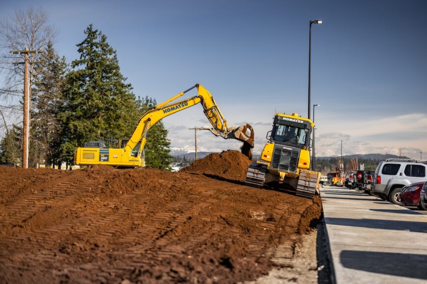 Project Roxy excavator and dozer working onsite