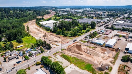 SR167 new roadway alignment