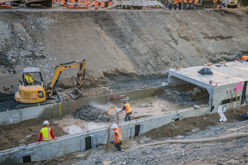 B2R crews working inside box culvert